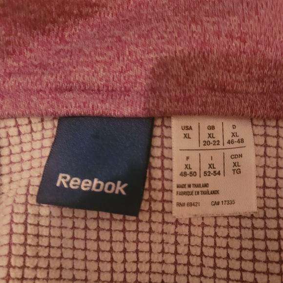 Reebok Purple Activewear Jacket XL - Picture 6 of 7